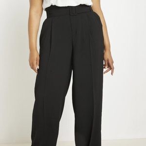 ELOQUII Paper Bag Waist Chic Slacks -